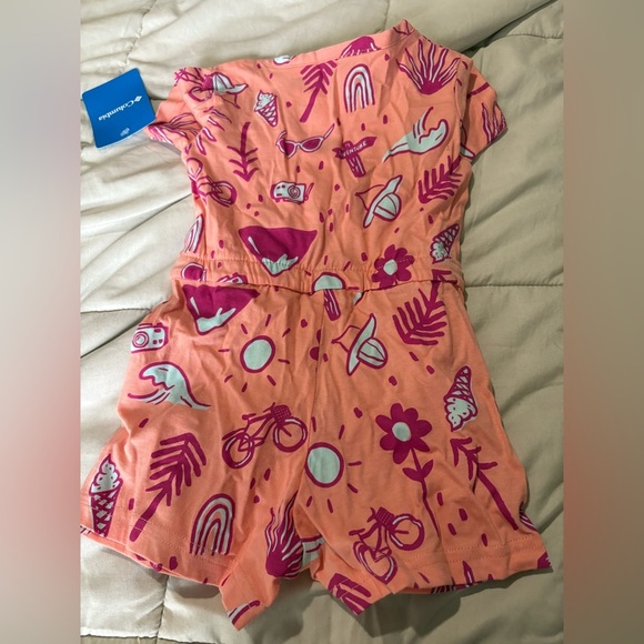 Columbia NWT baby girl coral reef vacation vibes playsuit 12/18 months - Picture 5 of 7